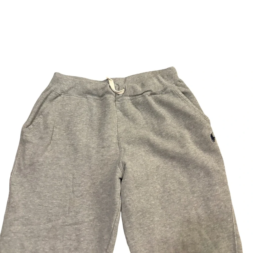 Polo Ralph Lauren Boys Heather Gray Fleece Jogger Sweatpants Size L 14-16